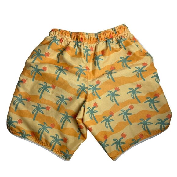 Hanna Andersson Swim Boys Fast Drying Trunks Palm Tree Size 150, US 12 - Picture 4 of 8